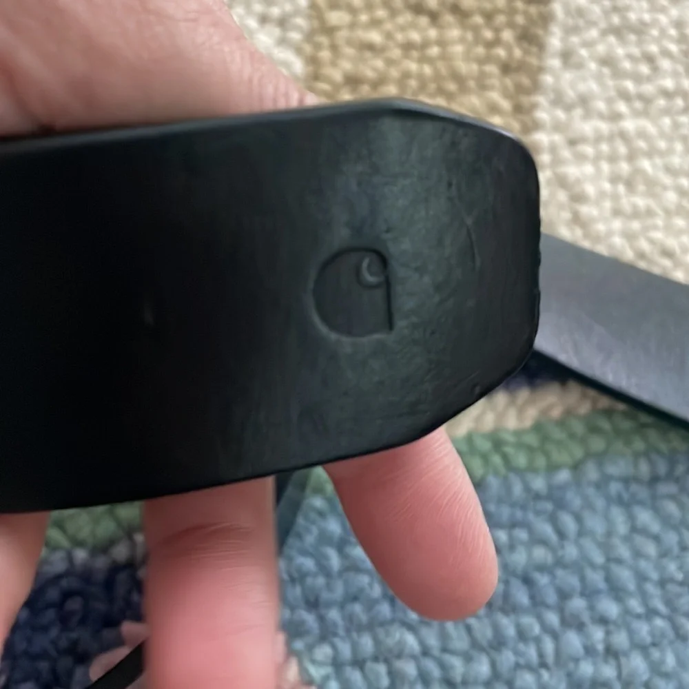 CARHARTT Black Leather Belt‎